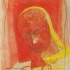 Sunil Das Head Mixed Media on Board 15.25 x 19.25 inches 2002
