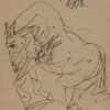 Sunil Das Horse Ink on Paper 9.5 x 7 inches 2012