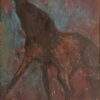 Sunil Das Horse Pastel on Sand Paper 9x11 inches 1950
