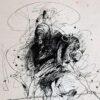 Sunil Das, Pen and Ink on paper, 22 x 13.5 inches, 1983