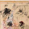 Sunil Das Untitled Coloured Ink Watercolour & Acrylic on Graph Paper 18 x 12 inches 1992