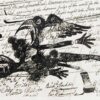 Sunil Das Untitled, Span Drawing & Jottings on Printed Page of Span Magazine, 12 x 9 inches, 1970