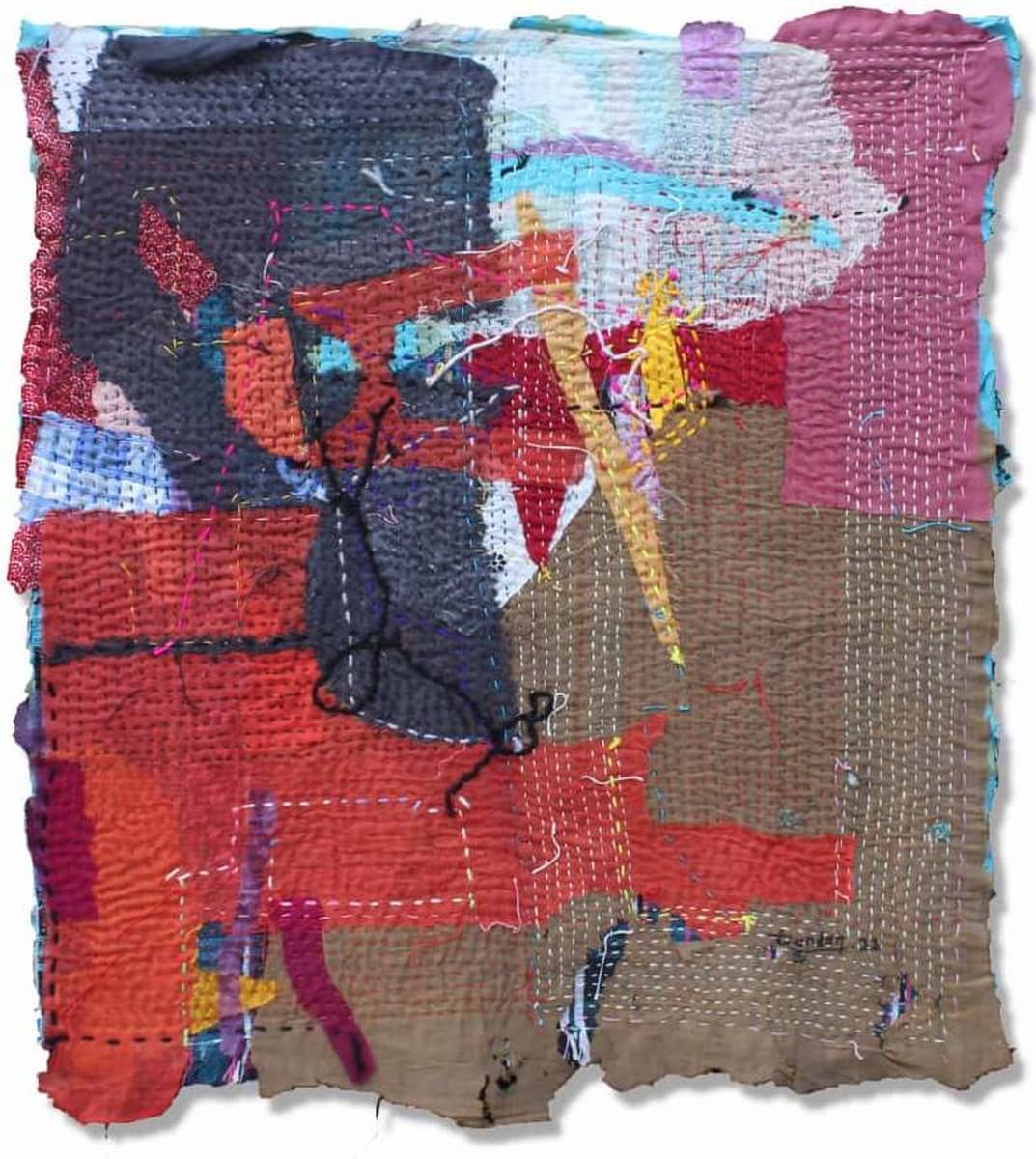 Chandra Pal Panjre Untitled-18 Mixed Media 25 x 24 inches 2023