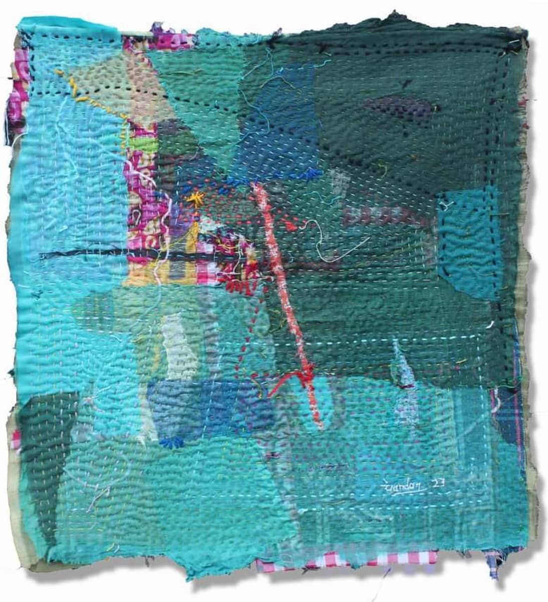 Chandra Pal Panjre Untitled-60 Mixed Media 25 x 24 inches 2023