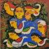 Jayasri Burman Untitled Watercolour on Shikishi Board 6 x 6 inches 2025
