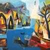 Tapas Ghoshal Untitled Acrylis on Canvas 36 x 30 inches 2025