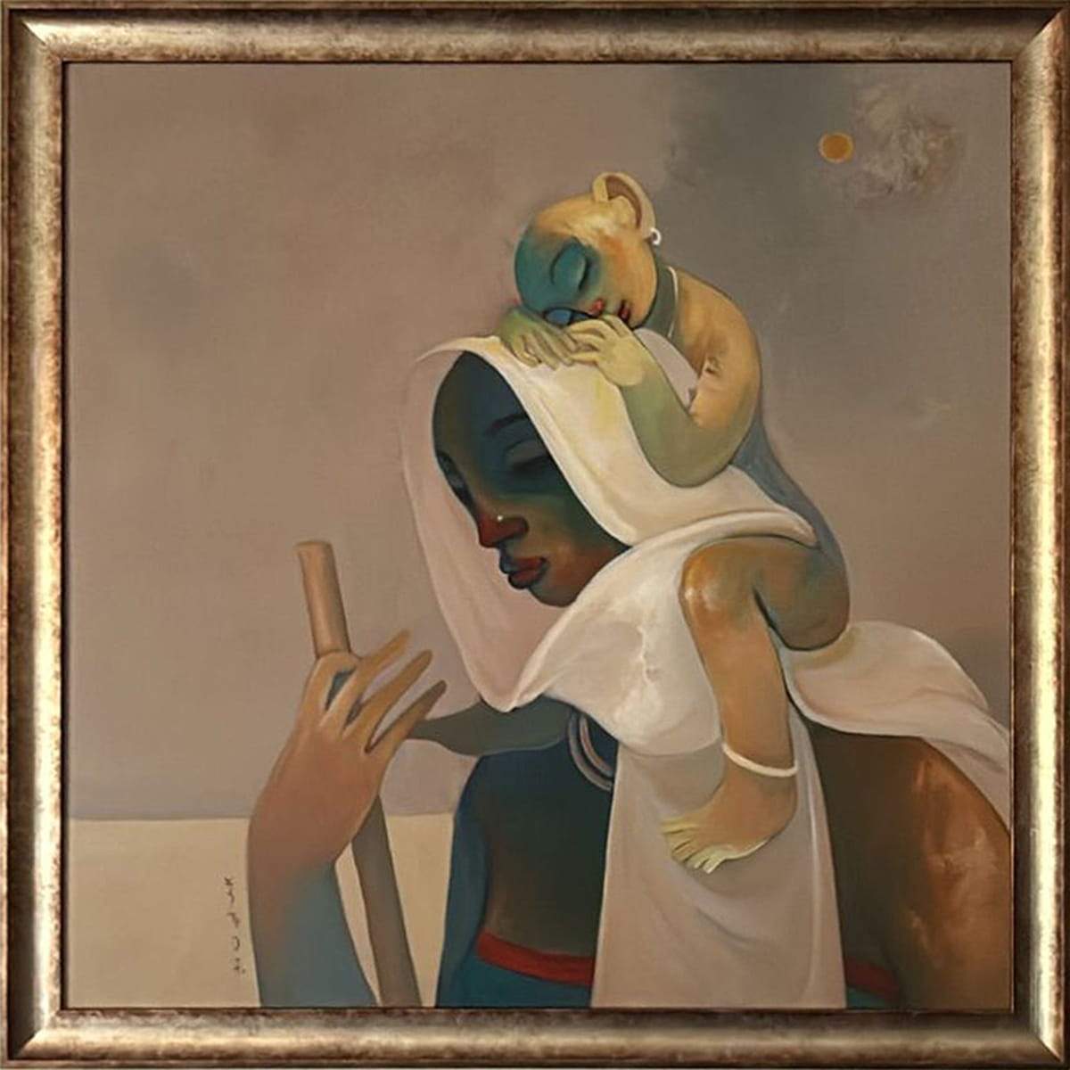 Buwa Shete Untitled Acrylic on Canvas 36 x 36 inches 2007