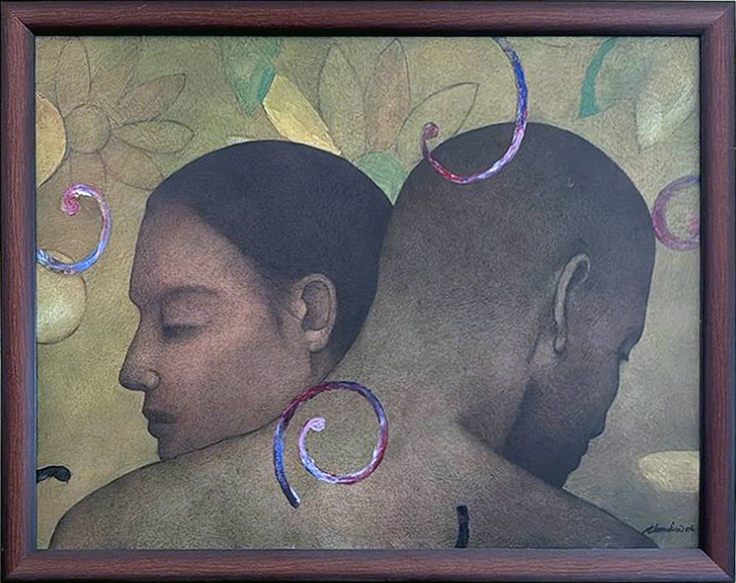 Chandra Bhattacharya Untitled Oil on Canvas 36 x 48 inches 2006