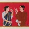 Lalu Prasad Shaw Babu Bibi Tempera on Board 22 x 28 inches 2015