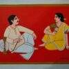 Lalu Prasad Shaw, Babu Bibi Tempera on Board 28 × 22 inches 2020
