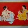 Lalu Prasad Shaw, Babu Bibi Tempera on Board 28 × 22 inches 2020