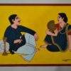 Lalu Prasad Shaw, Babu Bibi Tempera on Board 28 × 22 inches 2020