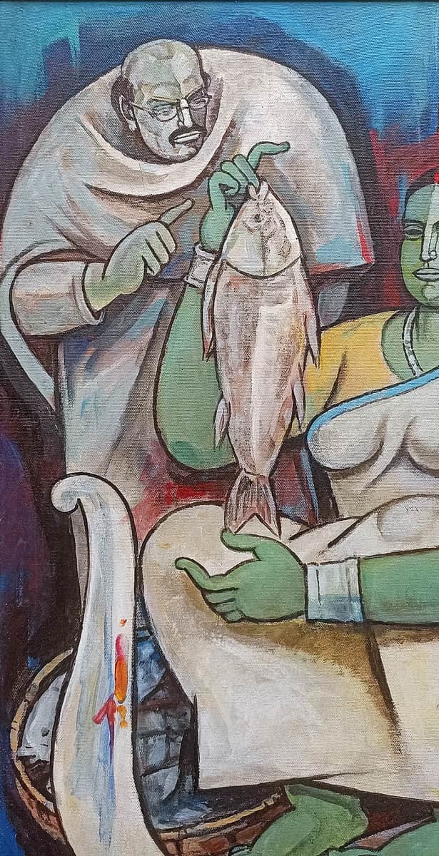 Bijan Choudhury Untitled Acrylic on Canvas 20 x 24 inches 2001