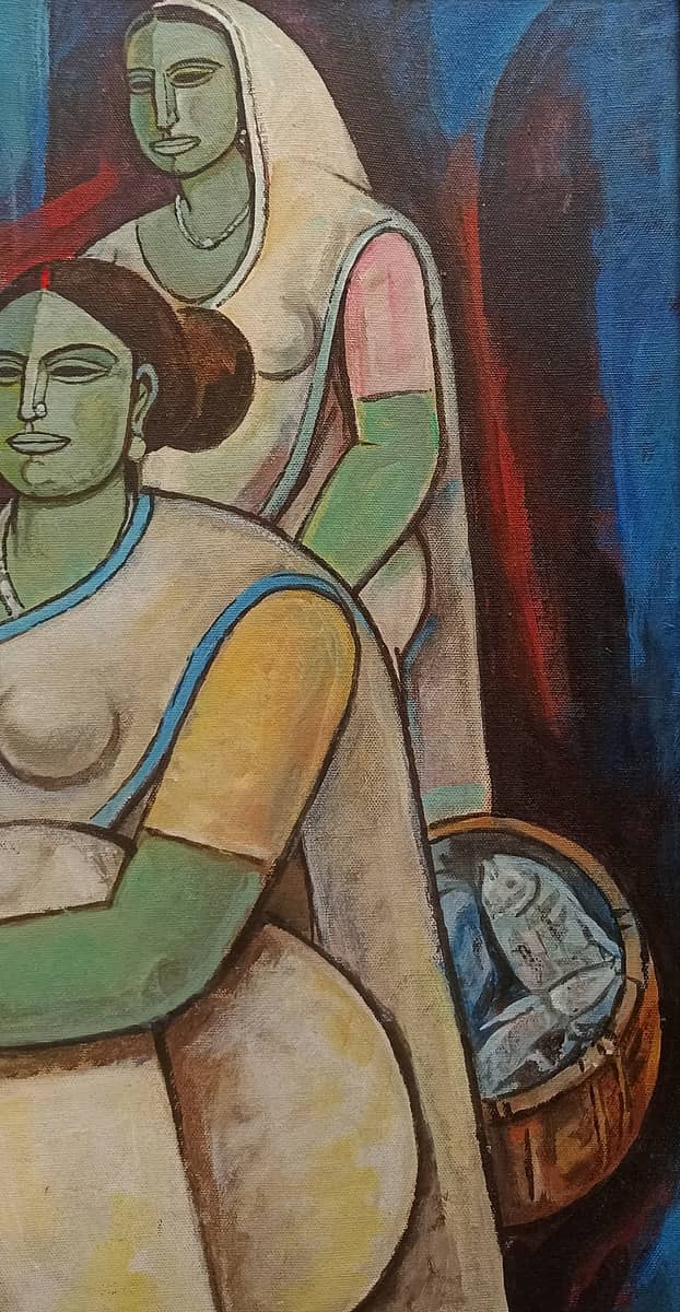 Bijan Choudhury Untitled Acrylic on Canvas 20 x 24 inches 2001