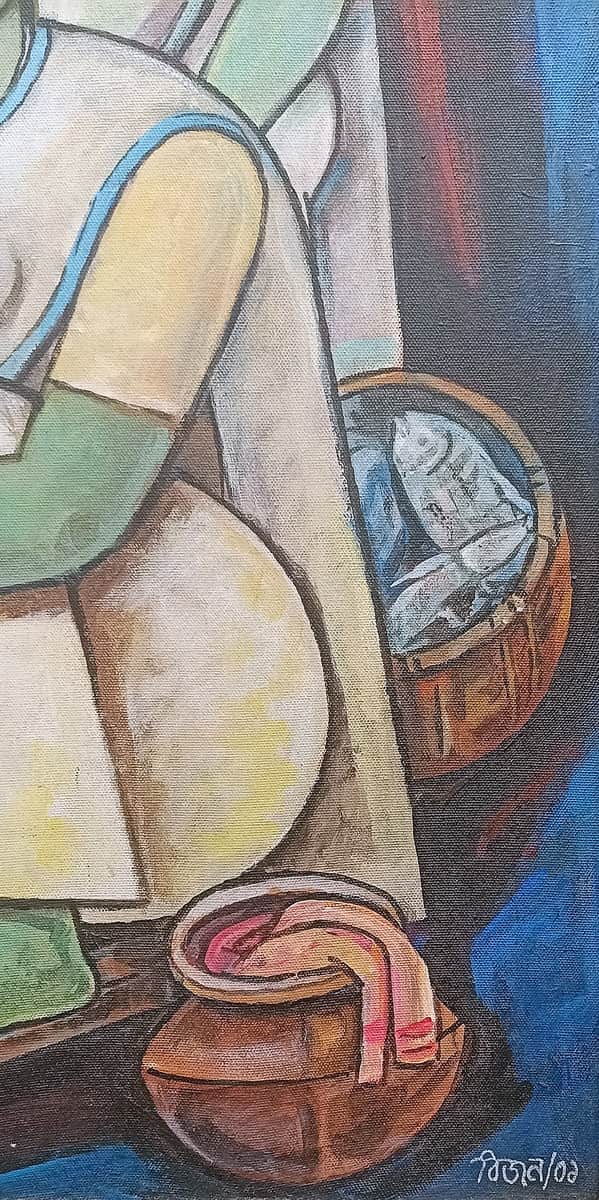 Bijan Choudhury Untitled Acrylic on Canvas 20 x 24 inches 2001