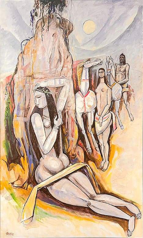 Bijan Choudhury Untitled Acrylic on Canvas 30 x 60 inches 2005