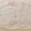 F.N. Souza Untitled Graphite on Paper 13 x 8 inches 1968
