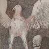 Ganesh Pyne The Wings Ink & Crayon on Paper 10.2 x 7.8 inches 2002