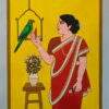 Lalu Prasad Shaw Bibi Tempera on Board 28 x 22 inches 2019