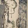 Somnath Hore Girl Lithograph on Paper 19.25 x 14.5 inches