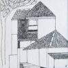Badri Narayan House Ink on Paper 5x5 inches