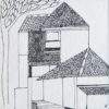 Badri Narayan House Ink on Paper 5x5 inches