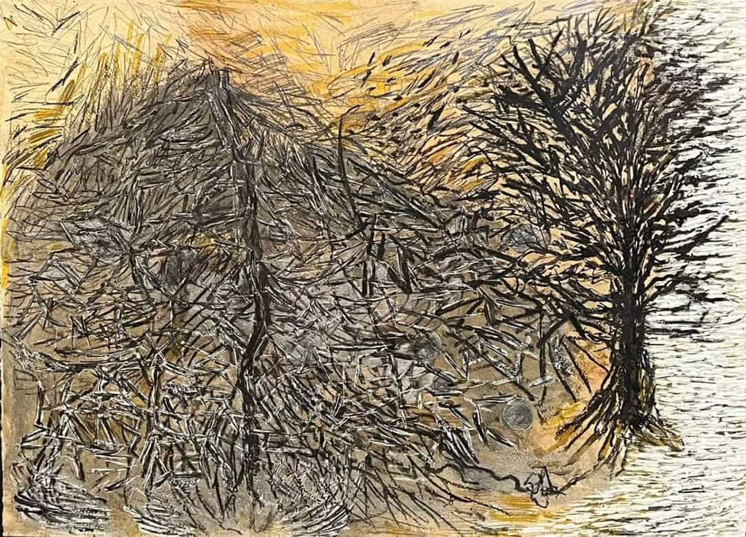 Jayashree Chakravarty Untitled Mixed Media on Paper 22 x 32 inches