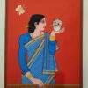 Lalu Prasad Shaw Bibi Tempera on Board 28 x 22 inches 2018