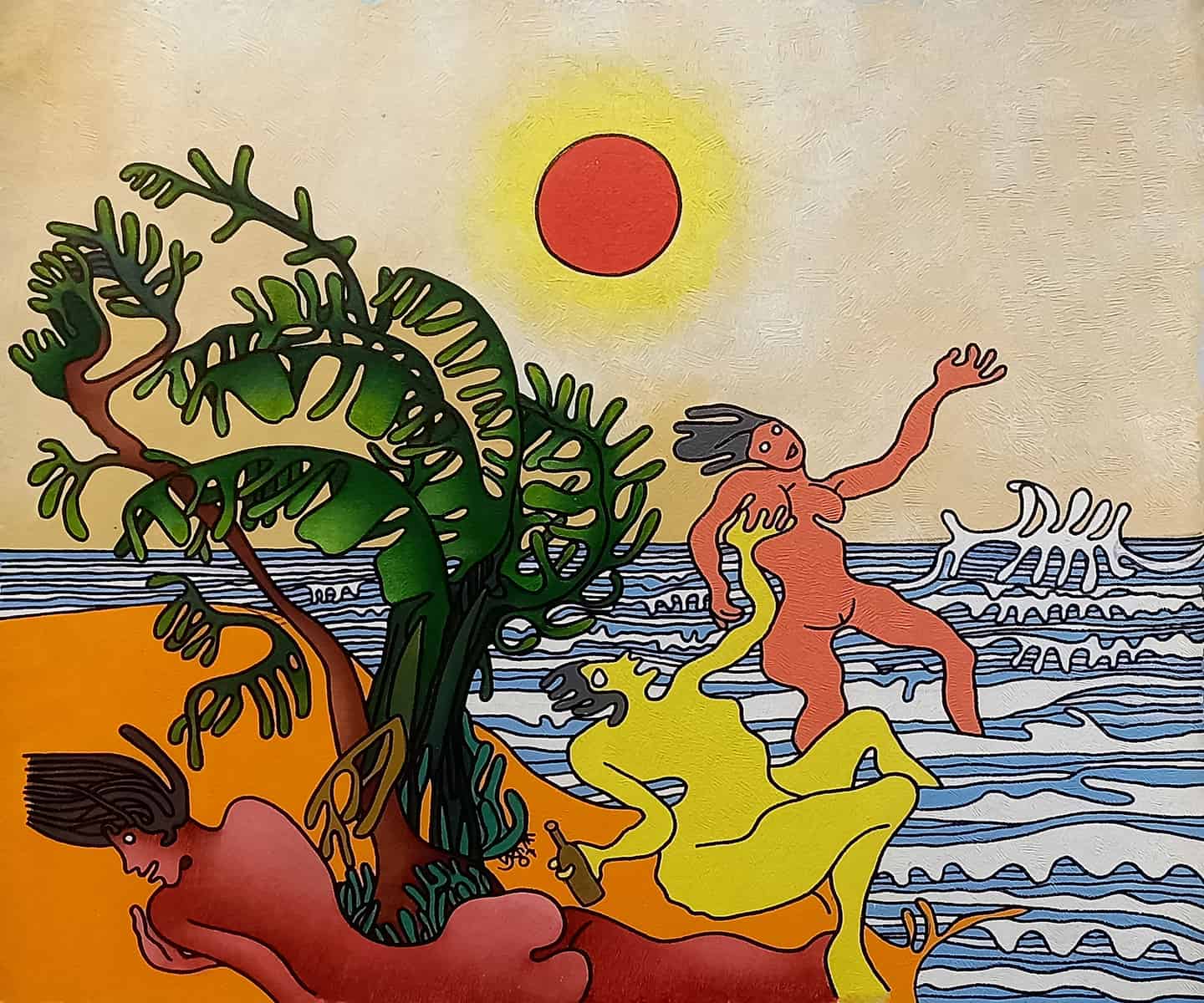 Prokash Karmakar Untitled Acrylic on Canvas 30 x 36 inches 2007 (1)