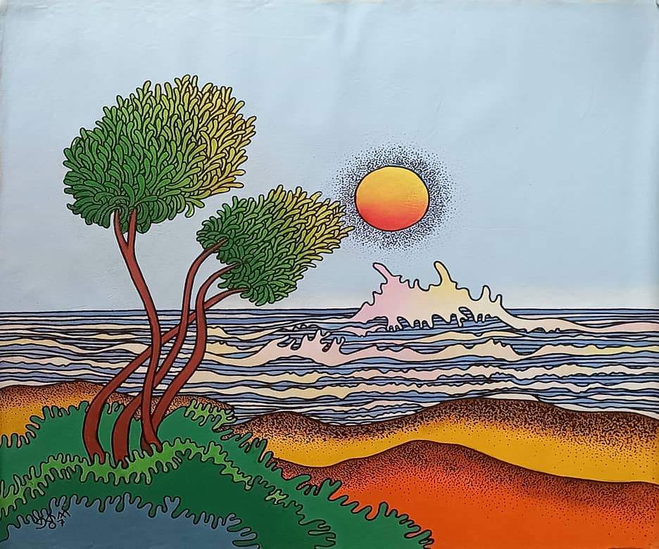 Prokash Karmakar Untitled Acrylic on Canvas 30 x 36 inches 2007