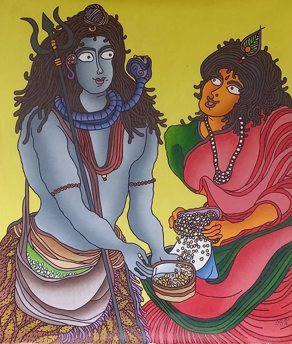 Prokash Karmakar Untitled Acrylic on Canvas 41 x 30.5 inches 2004