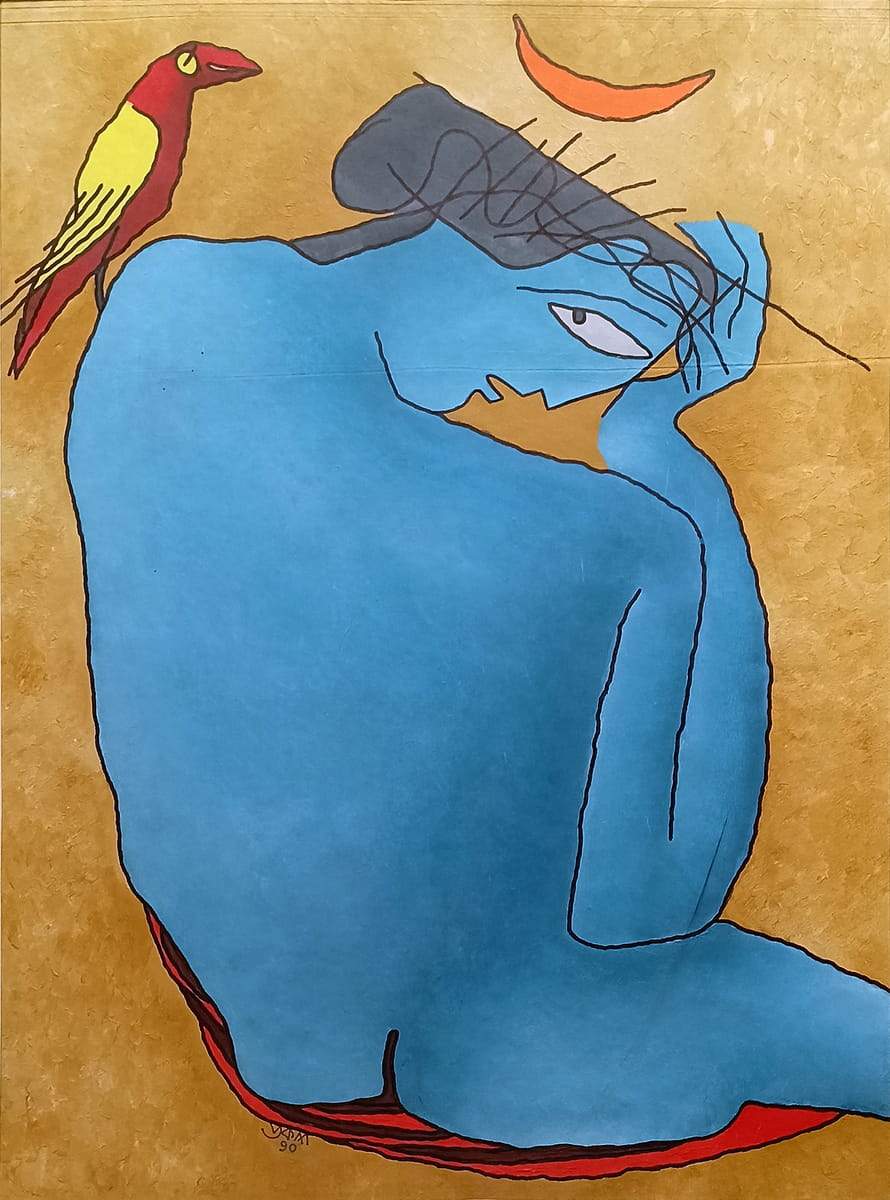 Prokash Karmakar Untitled Acrylic on Paper 24 x 32 inches 1990 (1)