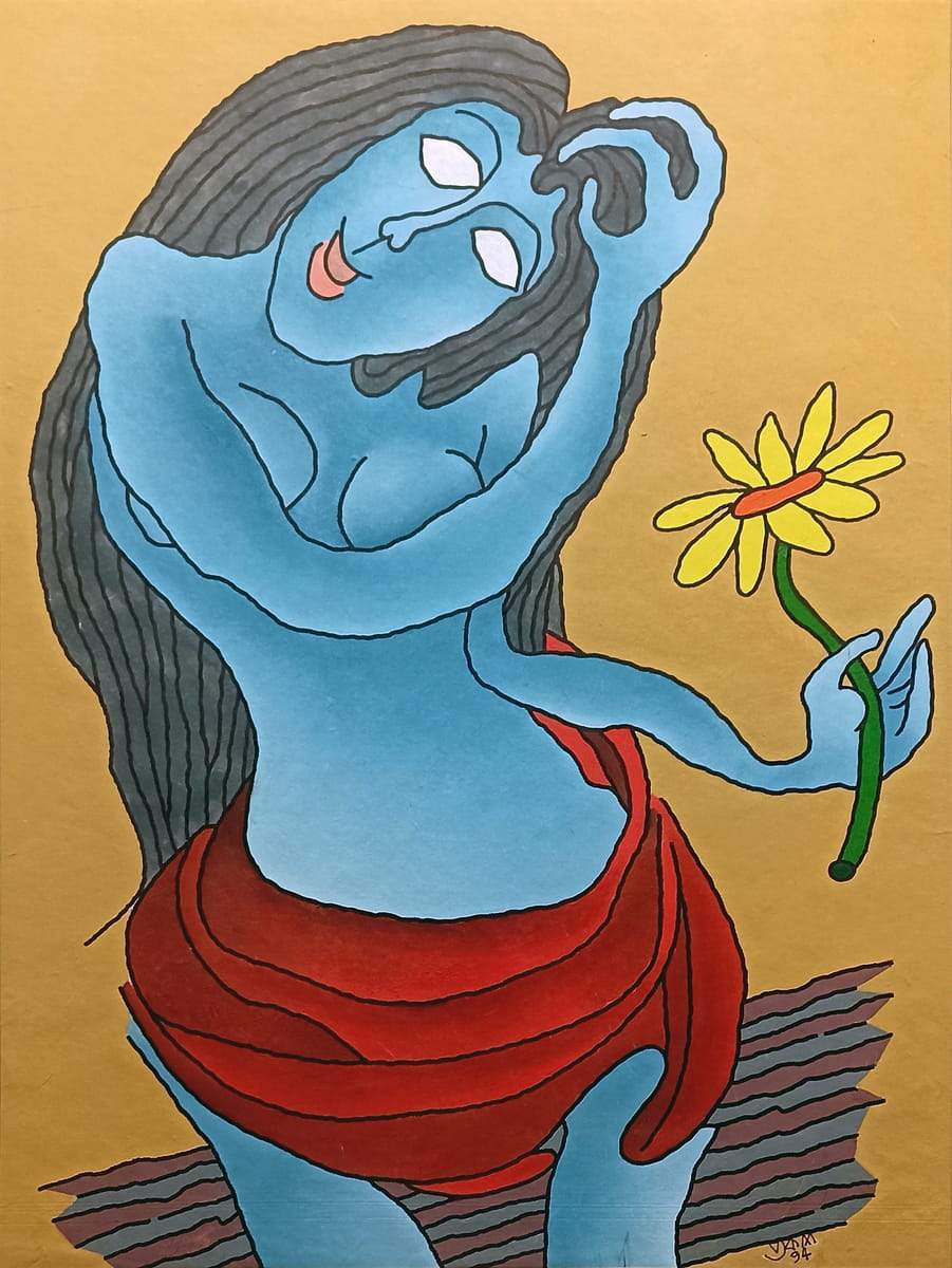 Prokash Karmakar Untitled Acrylic on Paper 24 x 32 inches 1994 (1)
