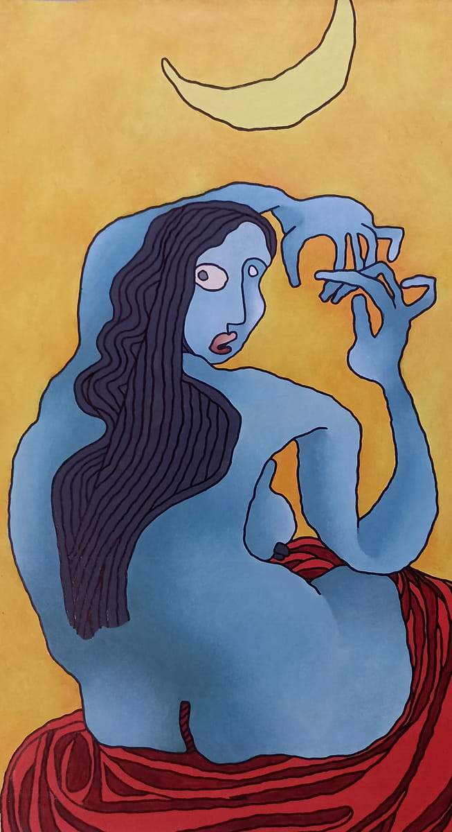 Prokash Karmakar Untitled Acrylic on Paper 32 x 24 inches 1991 (6)