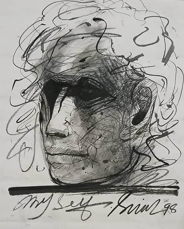 Sunil Das Untitled Mixed Media on Paper 11 x 13 inches 1998
