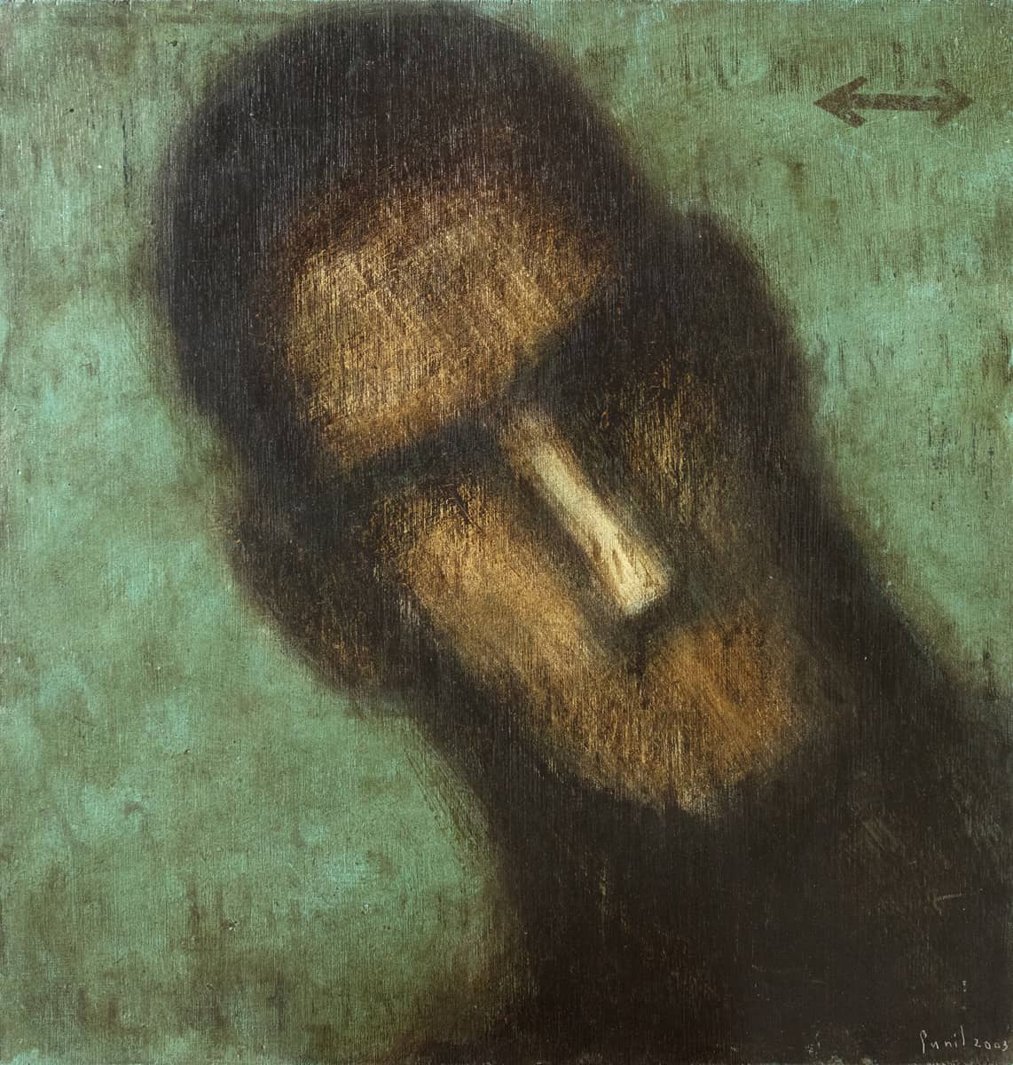 Sunil Padwal Untitled Acrylic on Masonite 25 x 24 inches