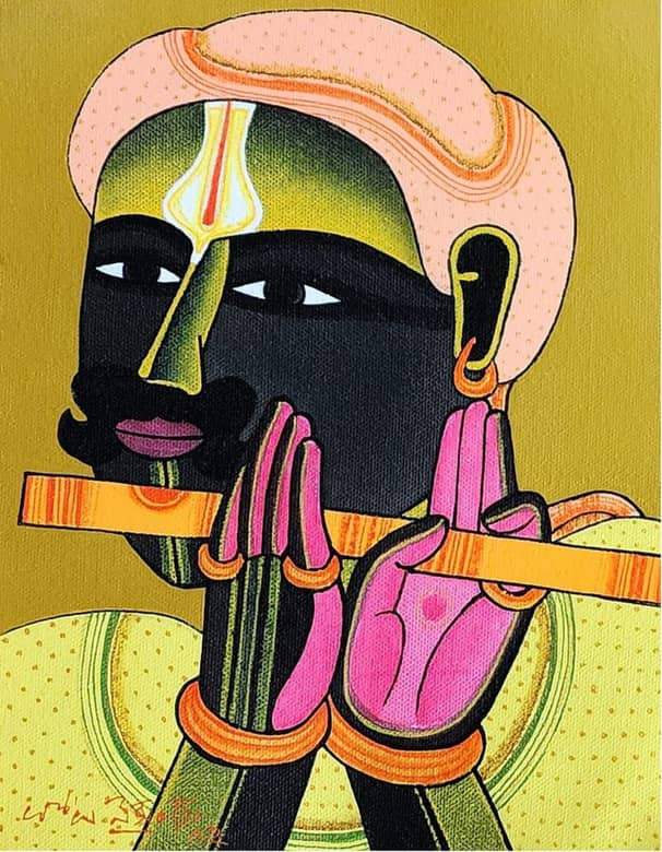 Thota Vaikuntam Untitled Acrylic on Canvas 10 x 8 inches