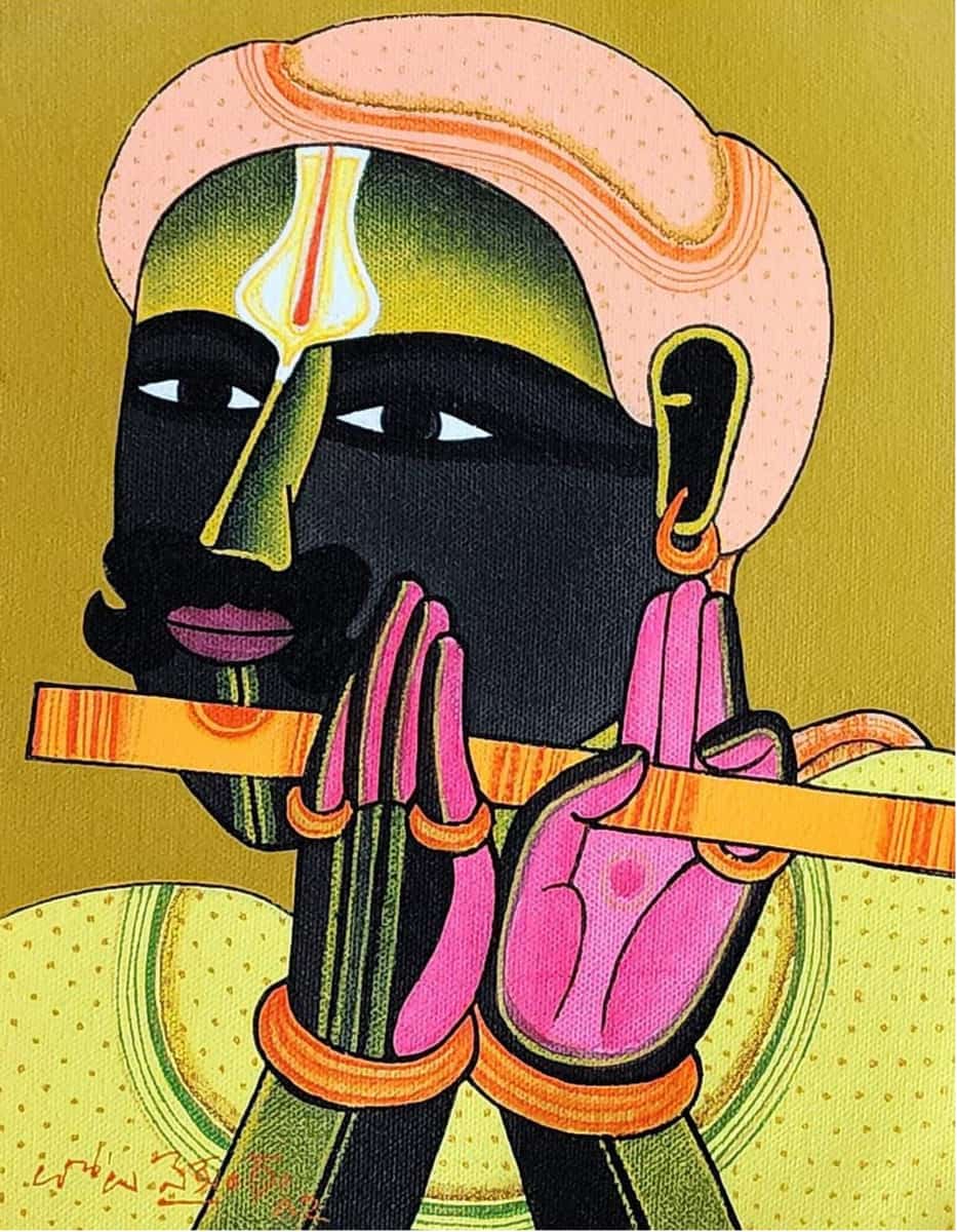 Thota Vaikuntam Untitled Acrylic on Canvas 10 x 8 inches